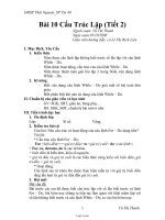 Giáo án Tin học 11 - Bài 10: Cấu trúc lặp (tiết 2) - Vũ Thị Thanh