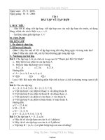 Giáo án tự chọn môn Toán 6 cả năm - Trường PTCS An Thắng