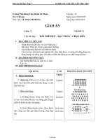 Giáo án Thể dục 7 - Bài thể dục - Bật nhảy - Chạy bền