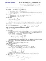 Bộ đề thi thử đại học môn thi: Toán (Đề số 11)