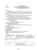 Giáo án Giải tích 12 nâng cao tiết 42, 43: Ôn tập học kỳ I