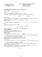 Đề thi học kỳ I môn Toán lớp 12 - Trường THPT Nguyễn Đáng