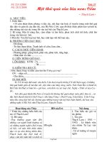 Bài giảng môn học Ngữ văn lớp 7 - Tiết 57: Một thứ quà của lúa non: Cốm (Tiết 3)