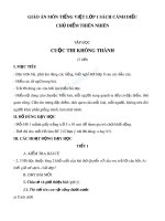 Giáo án môn Tiếng Việt lớp 1 sách Cánh Diều - Bài tập đọc Cuộc thi không thành - Trường Đại học Công nghiệp Thực phẩm Tp. Hồ Chí Minh