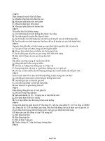 Đề trắc nghiệm Sinh học 12 có đáp án (Đề số 8)