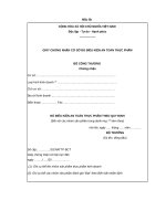 Giấy chứng nhận cơ sở đủ điều kiện an toàn thực phẩm (Mẫu 5b) - Trường Đại học Công nghiệp Thực phẩm Tp. Hồ Chí Minh