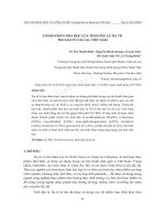 Thành phần hóa học của tinh dầu lá tía tô thu hái từ Gia Lai, Việt Nam - Trường Đại học Công nghiệp Thực phẩm Tp. Hồ Chí Minh