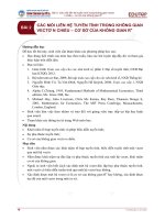 Bài giảng Toán cho các nhà kinh tế 1 - Bài 2: Các mối liên hệ tuyến tính trong không gian vectơ n chiều – cơ sở của không gian Rn - Trường Đại học Công nghiệp Thực phẩm Tp. Hồ Chí Minh