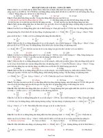 Bài tập con lắc lò xo, con lắc đơn