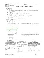 Bài soạn môn Đại số lớp 8 - Trường THCS Trần Quang Diệu