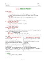 Giáo án Sinh học lớp 8 - Trường THCS Hưng Khánh Trung - Bài 27: Tiêu hóa ở dạ dày