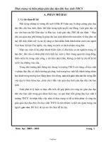 Đề tài Thực trạng và biện pháp giáo dục đạo đức học sinh THCS