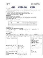 Bài soạn môn Đại số lớp 8 - Tiết 15: Chia đơn thức cho đơn thức