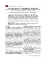 Một số biện pháp quản lí đổi mới phương pháp dạy học ở các trường trung học cơ sở trên địa bàn thành phố Hà Nội đáp ứng chương trình giáo dục phổ thông