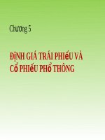 Bài giảng Tài chính doanh nghiệp theo ross: Chương 5 - Trường Đại Học Quốc Tế Hồng Bàng