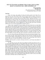 Bàn về ứng dụng 4.0 trong tối ưu hóa chất lượng dịch vụ logistics dựa trên mô hình GAP - Trường Đại Học Quốc Tế Hồng Bàng