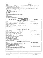 Giáo án môn Hóa học 9 - Tiết 21: Tính chất vật lí của kim loại