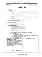 Giáo án môn Tin học 12 - Tiết 4: Bài tập