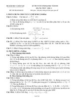 Đề 35 Kỳ thi tuyển sinh đại học năm 2010 môn thi: Toán – Khối A