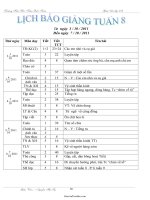 Giáo án Tổng hợp các môn học lớp 3 - Tuần 8 - Trường Tiểu Học Trần Quốc Toản