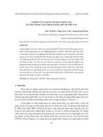 Nghiên cứu mạng nơ ron nhân tạo và ứng dụng vào nhận dạng chữ số viết tay - Trường Đại học Công nghiệp Thực phẩm Tp. Hồ Chí Minh