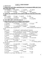 Ôn tập Tiếng Anh khối 11 - Unit 1 đến unit 11