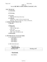 Giáo án Hình học 10 NC tiết 23: Hệ thức lượng trong tam giác (tiếp)