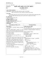 Giáo án môn Tin học 11 - Bài 11: Kiểu mảng