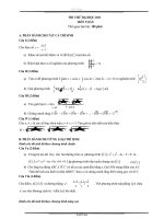 Đề Toán - Thi thử Đại học - lần 6
