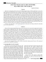 Bảo mật mạng local area network dựa trên tiêu chuẩn 802.1X - Trường Đại Học Quốc Tế Hồng Bàng