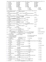 Ôn tập kiểm tra môn Tiếng Anh lớp 11