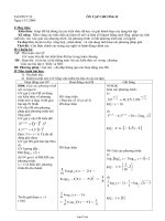 Giáo án môn Giải tích 12 tiết 52: Ôn tập chương II