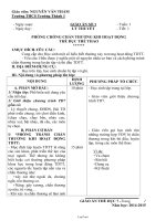 Giáo án Thể dục 7 - Trường THCS Trường Thành 1