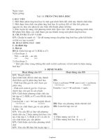 Giáo án Tự chọn môn Hóa học 8 - Tiết 18: Phản ứng hoá học