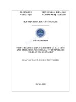 Luận văn Thạc sĩ Sinh học: Tối ưu hóa điều kiện tách chiết và làm giàu axit béo không no omega-6, 7, 9 từ sinh khối vi khuẩn tía quang hợp - Trường Đại học Công nghiệp Thực phẩm Tp. Hồ Chí Minh