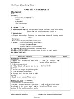 Bài soạn môn học Tiếng Anh khối lớp 11 - Unit 12, 13