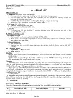 Giáo án Sinh học 10 - Tiết 17, Bài 17: Quang hợp - Trần Thị Hồng Sen