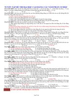 Tuyển tập đề thi đại học cao đẳng các năm phần cơ học