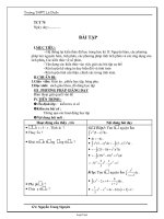 Giáo án Môn Giải tích 12 - Tiết 75: Bài tập