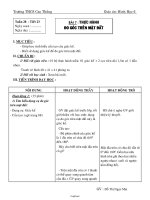 Giáo án Hình Học 6 - Bài 7: Thực hành đo góc trên mặt đất