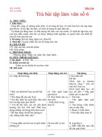 Bài giảng môn học Ngữ văn lớp 7 - Tiết 116: Trả bài tập làm văn số 6