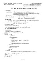 Giáo án Giải tích 12 - Tiết 5: Một số bài toán về đồ thị hàm số