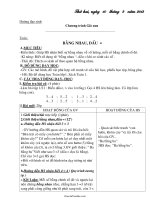 Kế hoạch bài học lớp 1 - Tuần dạy số 4