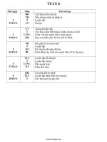 Giáo án Tổng hợp môn học lớp 4 - Tuần số 8 đến tuần 14