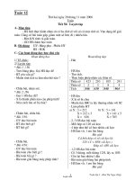 Giáo án Toán Lớp 3 - Tuần 12 - Năm học 2006-2007