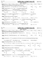 Kiểm tra 15 phút Đại số - Đề số 126