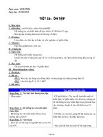 Giáo án môn Vật lý lớp 7 tiết 26: Ôn tập