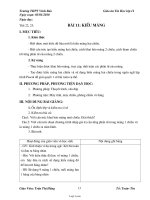 Giáo án giảng dạy môn Tin học 11 - Tiết 22 đến tiết 25