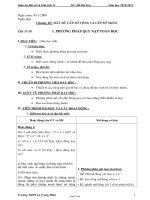 Giáo án Đại số - Giải tích 11: Chương III: Dãy số. Cấp số cộng và cấp số nhân