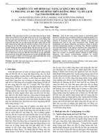 Nghiên cứu mô hình sạc năng lượng cho xe điện và phương án bố trí mô hình trên đường phục vụ du lịch tại thành phố Đà Nẵng - Trường Đại học Công nghiệp Thực phẩm Tp. Hồ Chí Minh